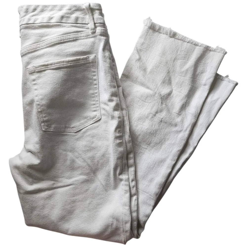 Good Straight High Waist Raw Hem Straight Leg Jeans - Picture 3 of 7
